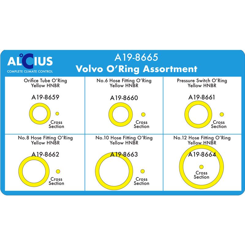 JAS Oceania | O-RING KIT SUITS VOLVO 6 ITEMS 60 PIECES O-RING ...